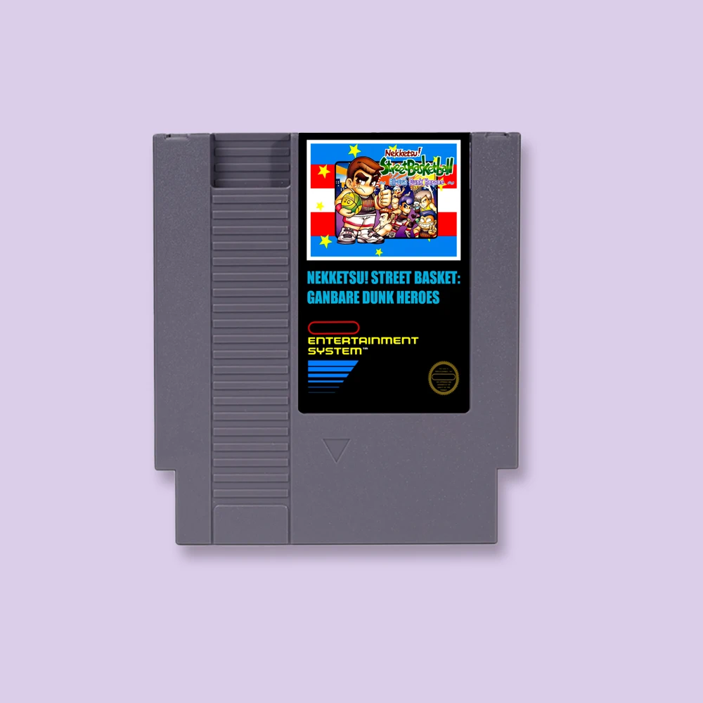 

Nekketsu! Street Basket - Ganbare Dunk Heroes Game Cartridge Action Game For NES 8Bit 72PIN Consoles Game Card