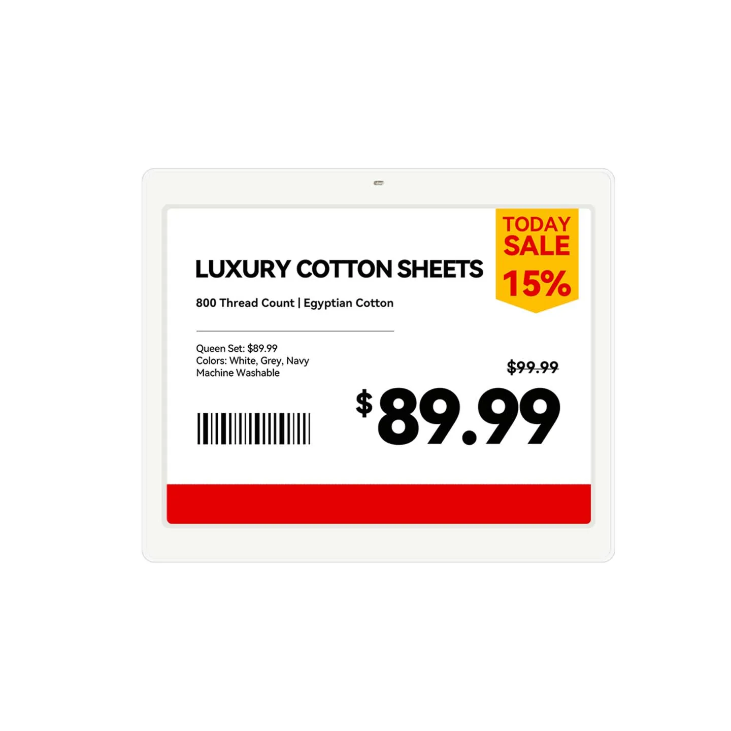 5.83'' E ink Price Tag ESL Price Labels Electronic Shelf Label Via Gateway Electronic Price Tags For Supermarket Retail Store