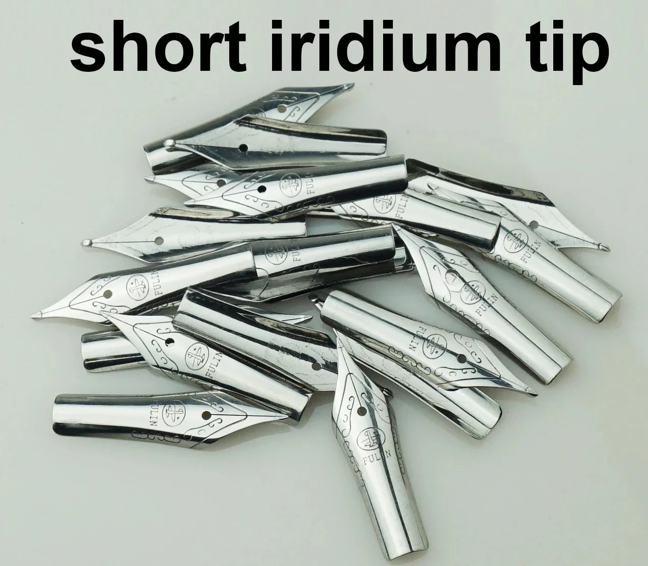 

Hand-made Grinding Long Knife Nib No.5 No.6 Fountain Pen Silver/Gold Nib Long/Short Iridium Tip , Pen Accessories