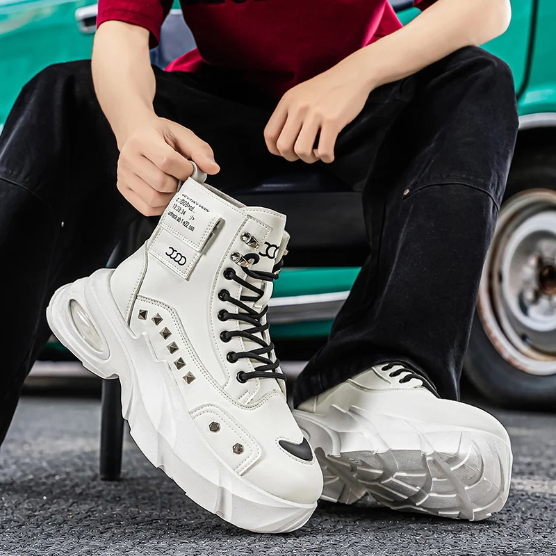 Herren Leichte Ganzjahres-High-Top Outdoor-Stiefel, Outdoor-Freizeitschuhe, Laufschuhe für Männer – Detail 27