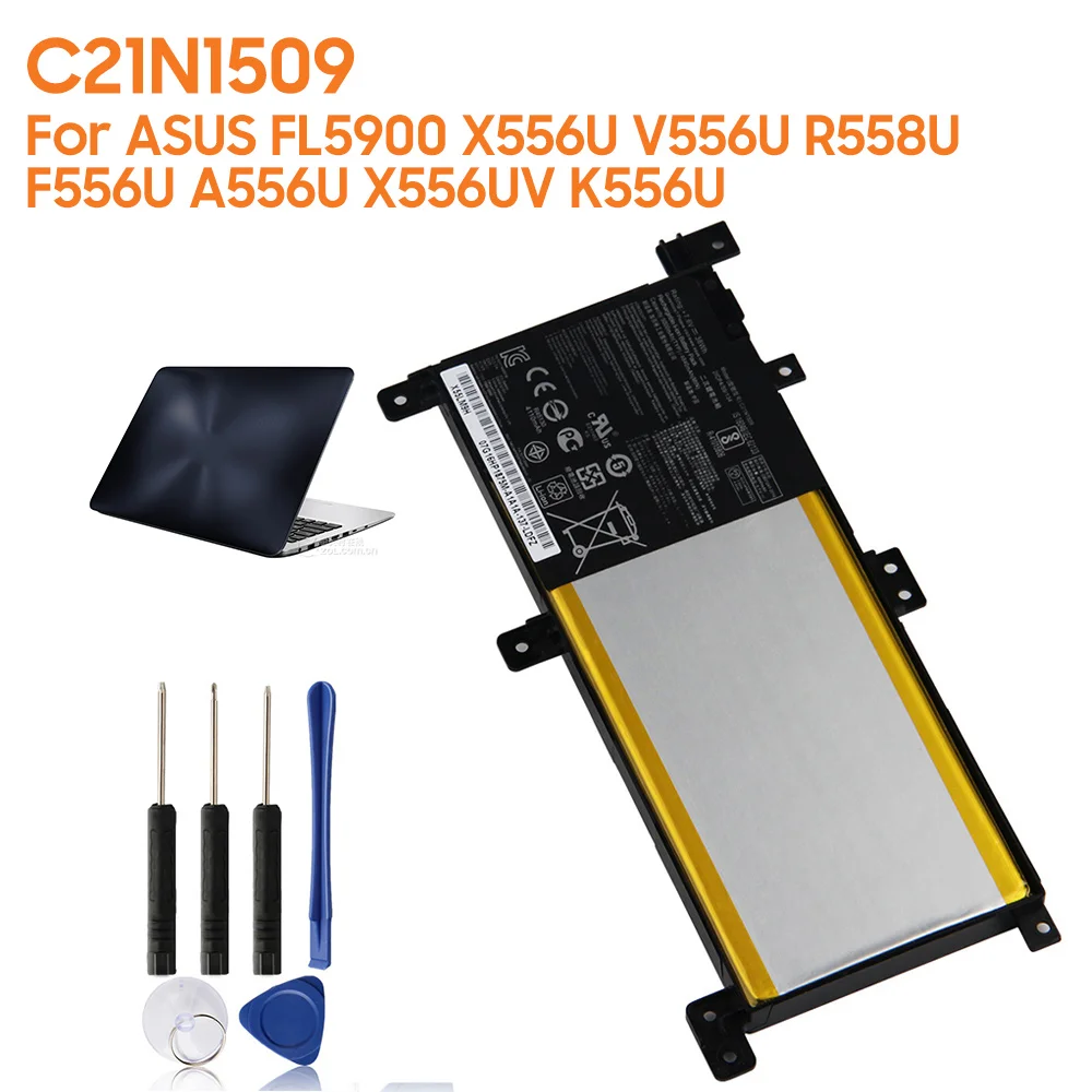 

Replacement Battery C21N1509 For ASUS FL5900 X556U A556U X556UV K556U V556U R558U F556U VM591U Rechargeable Phone Battery