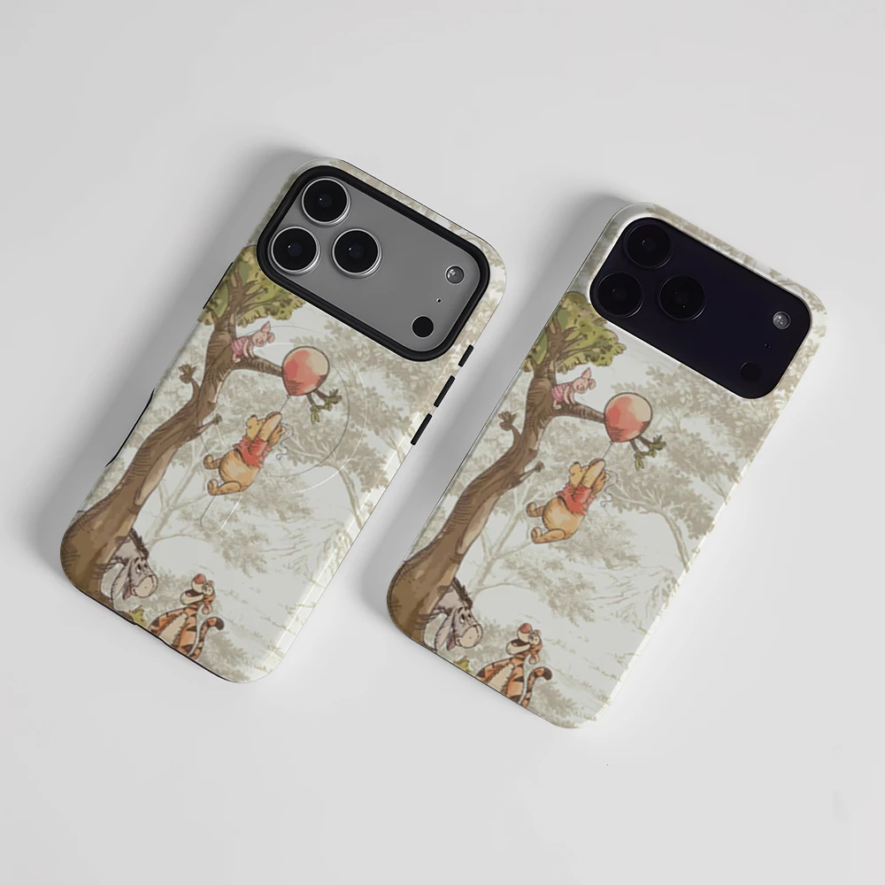 CaseLumi Matte Bumper für MagSafe Hülle für iPhone 17 16 15 14 Plus 13 Pro Max Stoßfeste Harte PC Winnie the Pooh Friends Schutzhülle – Detail 5