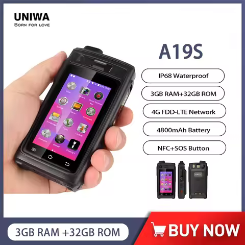 UNIWA A19S Shockproof Smartphone IP68 Waterproof...