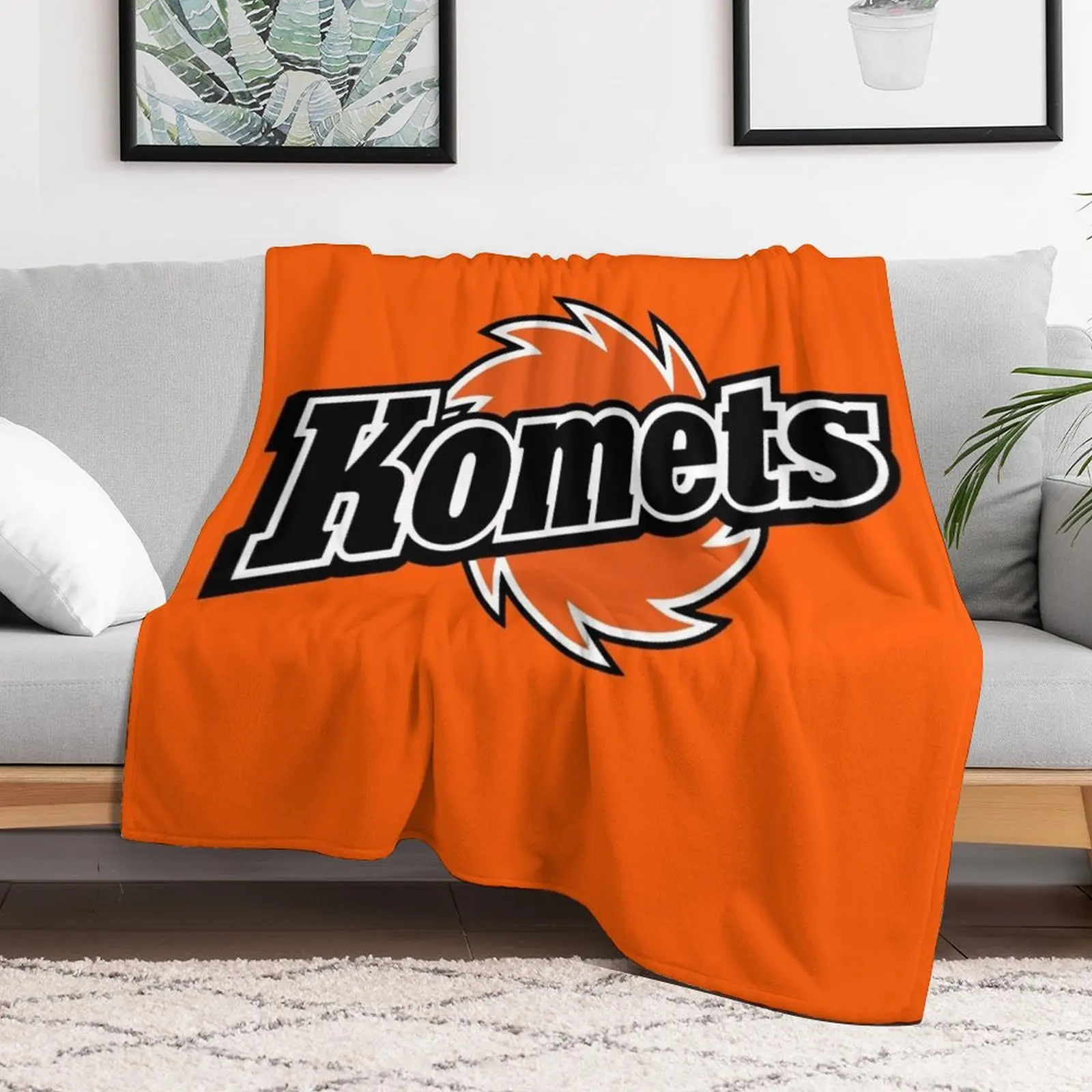 Fort Wayne Komets Throw Blanket Soft Plaid Polar Beautifuls Blankets