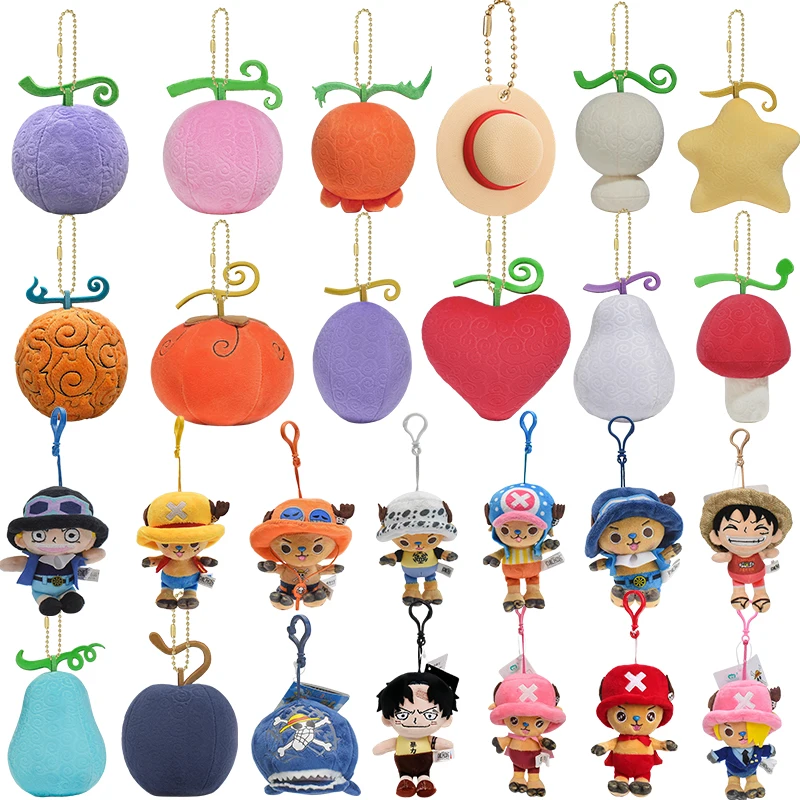 One Piece Laboon Schlüsselanhänger Plüschtiere Luffy Hut Monkey D. Luffy Tony Tony Chopper Teufelsfrucht Stofftier-Anhänger Puppen – Detail 1