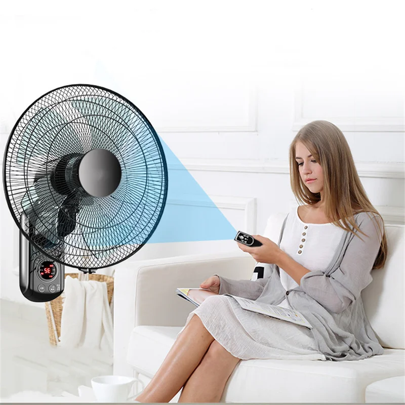 Intelligent Control Shake Head Mute Large Wind Power Wall-Mounted Fan - Image 6