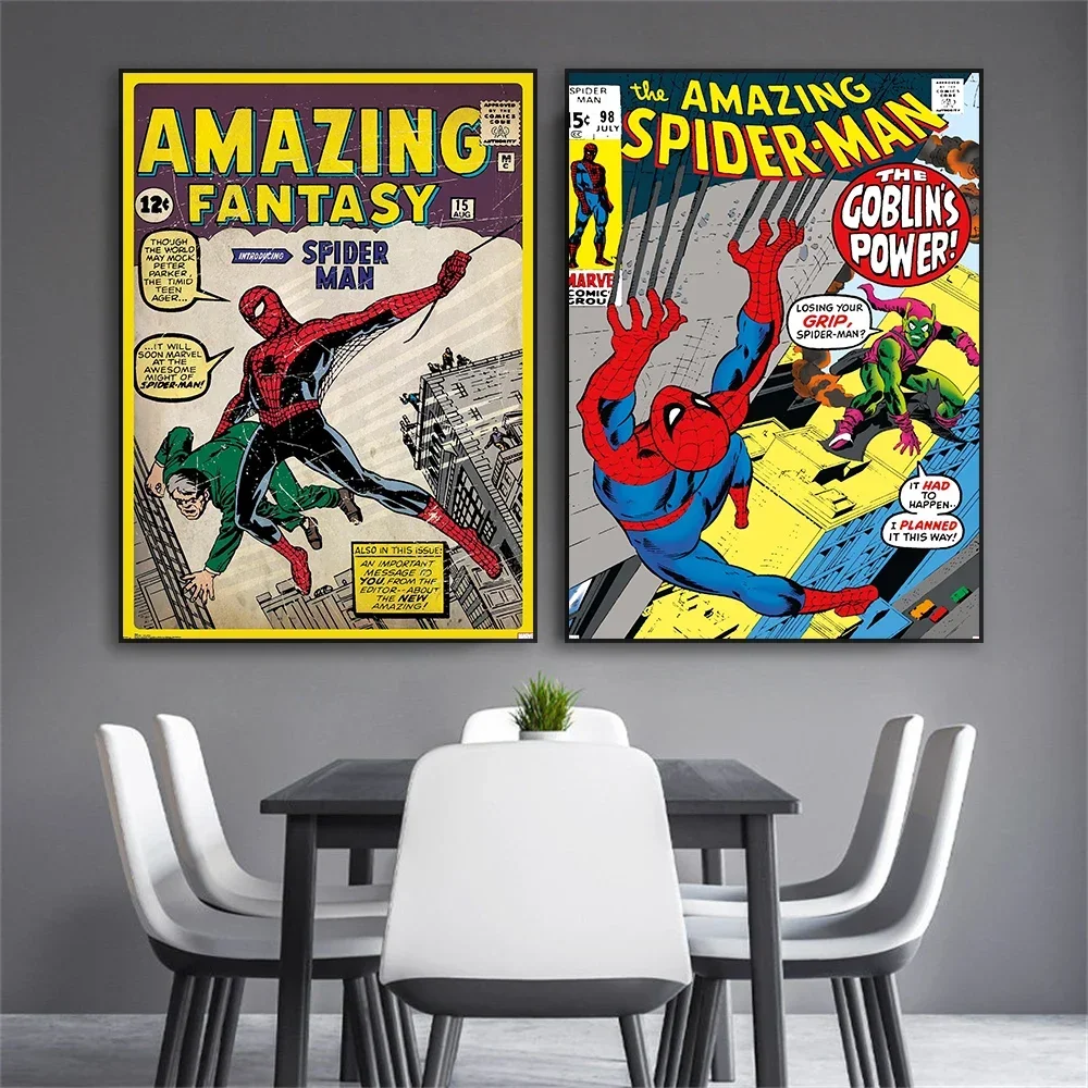 Disney Superhero Venom Comics Spider Man Poster Canvas Painting Wall Art for Picture Coffee Living Room Home Wall Decor