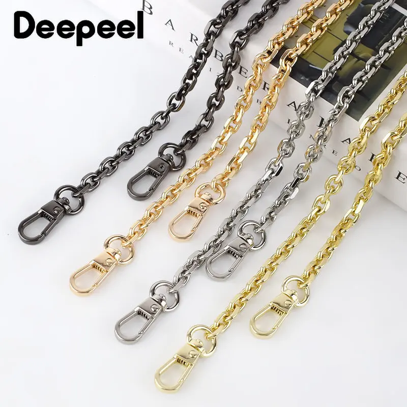 60-120cm Metal Bags Chain Strap for Shoulder Crossbody Replacement Chains Handbag Handles DIY Handmade Hardware Bag Accessories