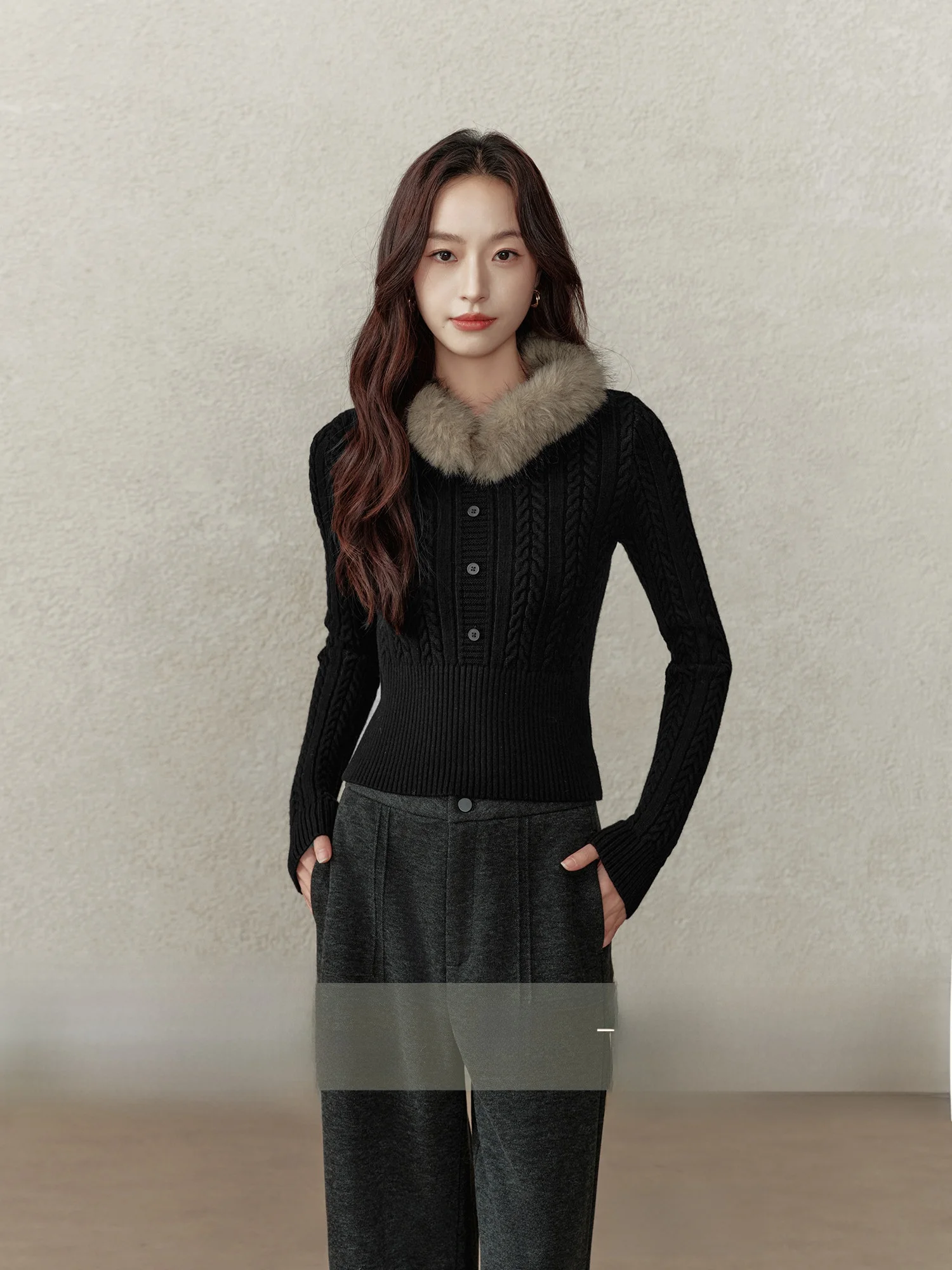 

Женский свитер Slim Fit или удлиненный свитер Lazy Sle, осенне-зимний, теплый, вязаный, из крученой пряжи, повседневный, премиум-качество