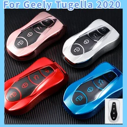 TPU Car Key Case Holder Shell Auto Remote Shell Holder Protection for Geely Tugella 2020 Boyue Atlas Pro Gili Tugella