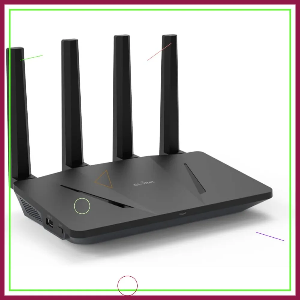 

WiFi 6 Router AX1800 Dual Band Gigabit Wireless Internet Router 5x1G Ethernet Ports Up to 120 Devices OpenVPN WireGuard