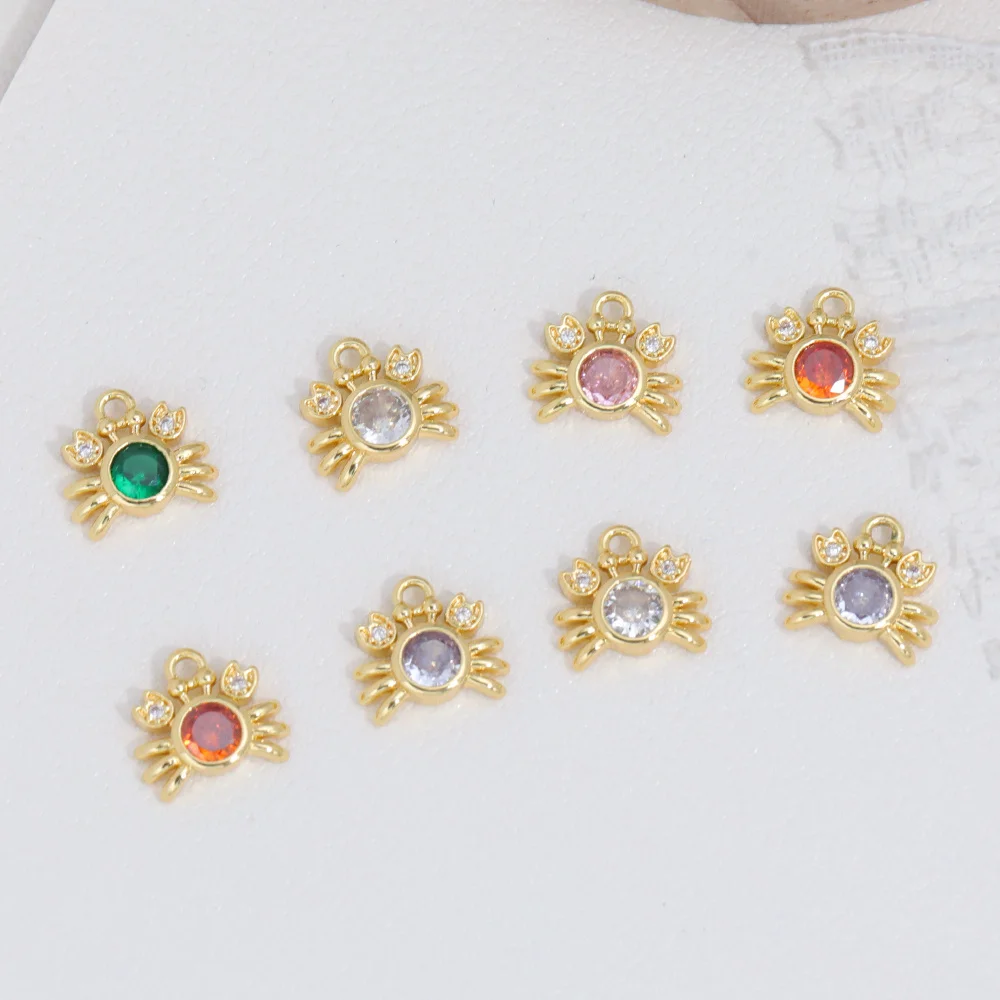 

Cordial Design 100Pcs 9*10MM Jewelry Accessories/Copper/Charms/Crab Shape/Hand Made/Genuine Gold Plating/DIY Pendant #194622
