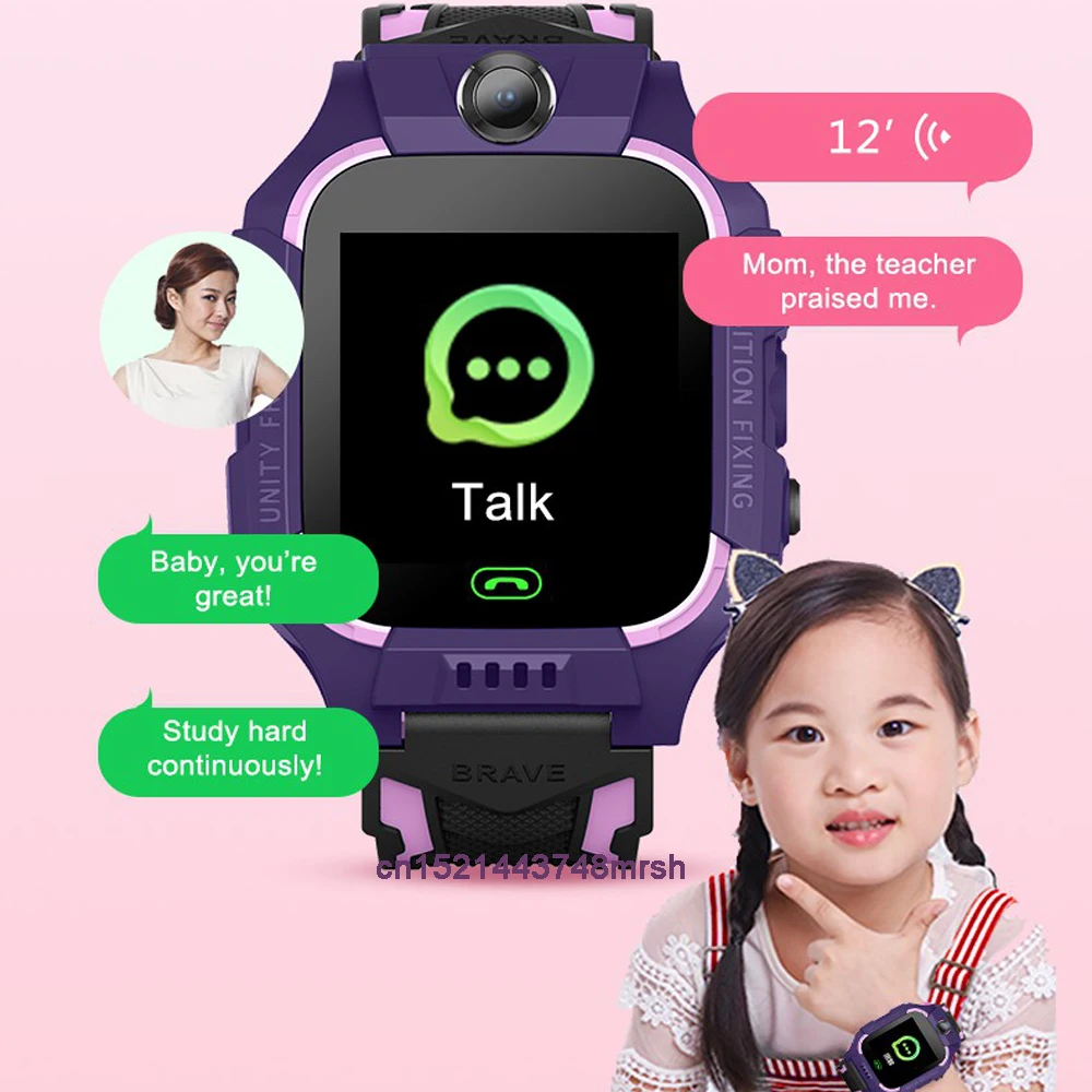 KGG Kids Smart Watch LBS Tracker Waterproof SOS Phone Voice Camera Chat Children Math Game Flashlight Smart Watch For Boys Girls