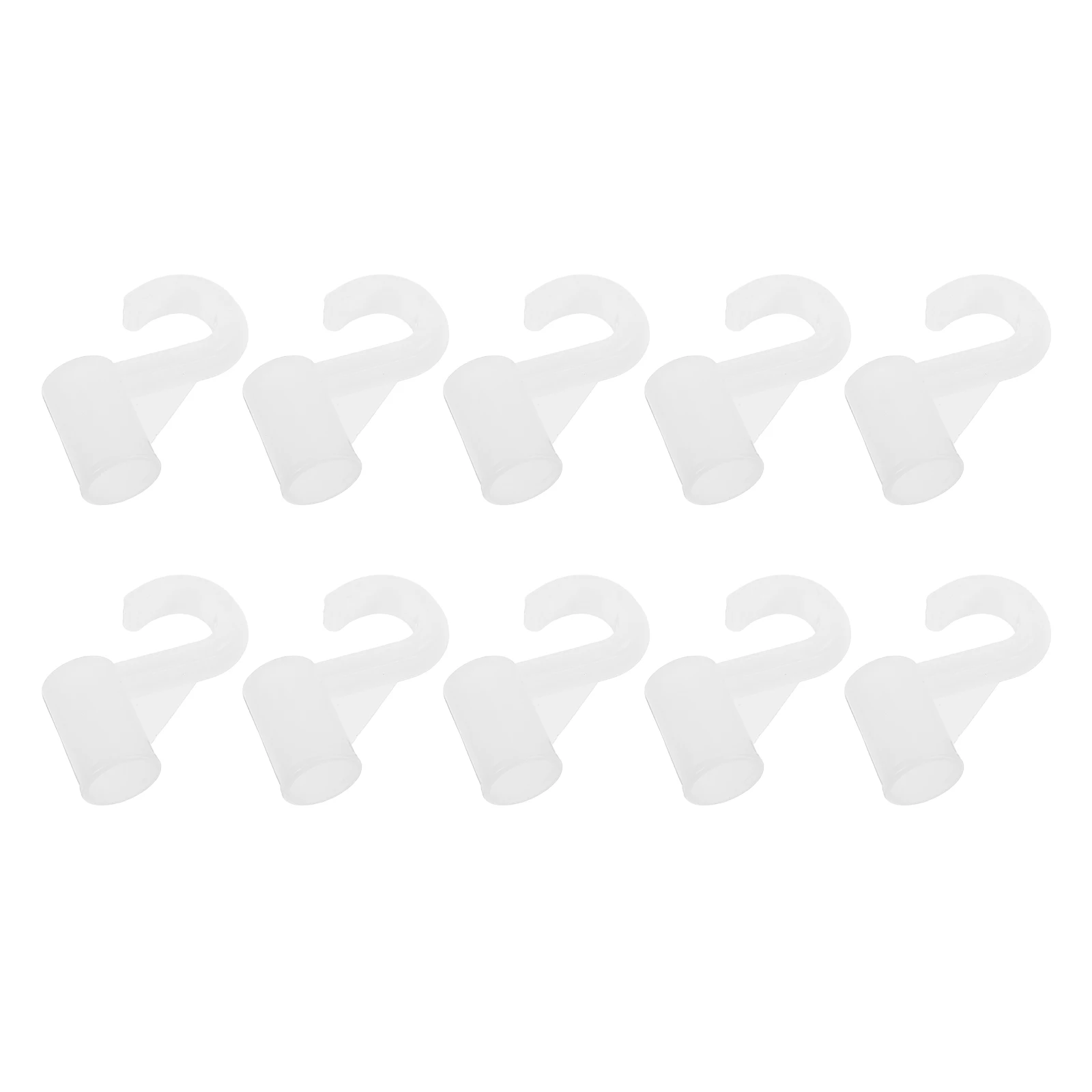 

10Pcs Closet Rod Hanger Heavy Duty Thickened No Drill Hooks 20Mm Inner Diameter Closet Hook for Laundry Bedroom Bathroom