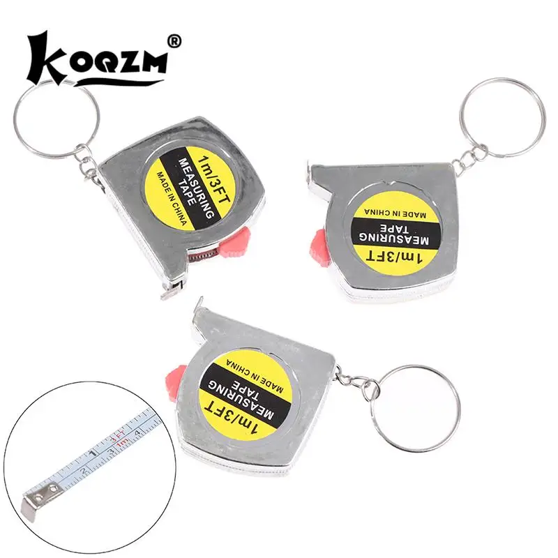 1M/3ft Retractable Ruler Measure Tape Keychain Construction Tools Roulette Measuring Instruments Pocket Centimeter Woodworking