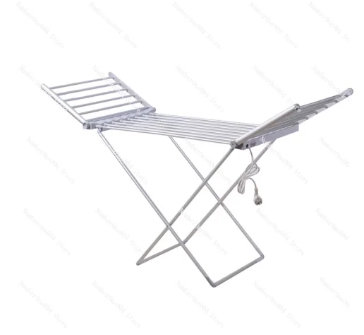 

Rainy Season Electric Heating Drying Folding Drying Rack Floor Space Aluminum Constant Temperature Silent Indoor Dormitory