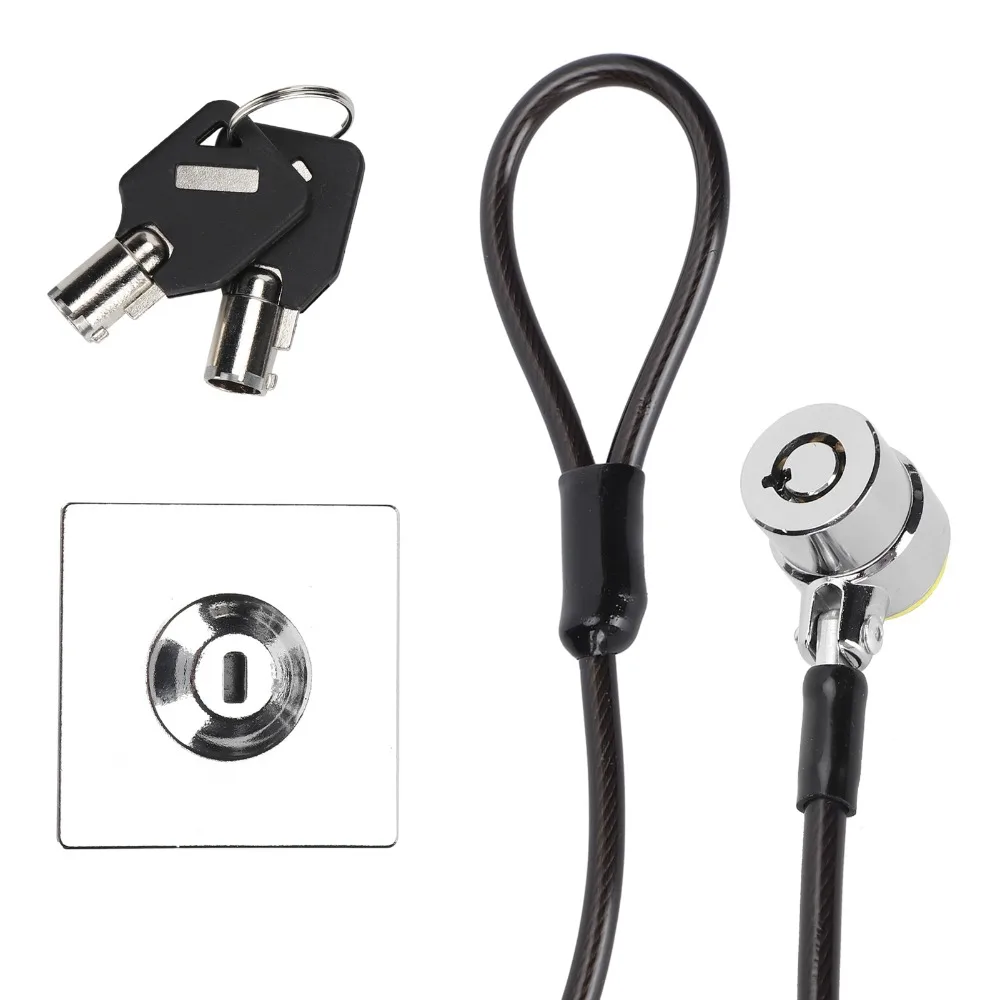 3*7 Keyhole Laptop Lock 2 m Cable with 2 Keys Computer Lock Zinc alloy Shear-resistant for OS/X /Lenovo/ Asus/ iMac /Surface