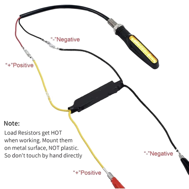 12V 21W Motorcycle LED Turn Signal Decoder Resistance Decoder Resistor Decoder Load Decoding Resistor Universal 40GF