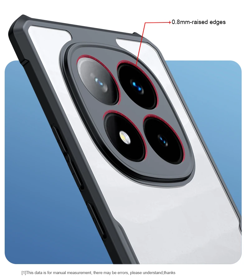 Xundd Hülle für POCO X8 Pro/X8 Pro Max 5G, stoßfeste Airbag-Schutzhülle, Kameraschutz, transparente Rückseite aus Acryl und TPU für POCO X8 P – Detail 9