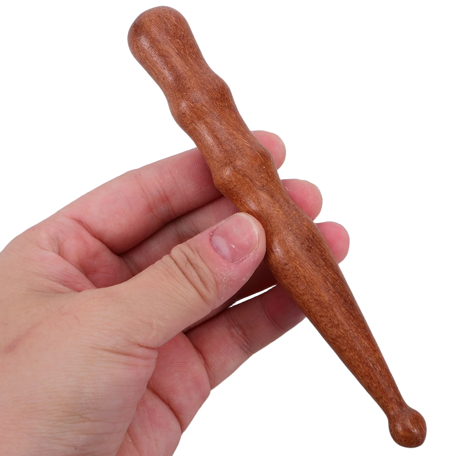 

3pcs Wooden Massage Stick Sandalwood Natural Grain For Body Sculpting Meridian Therapy Muscle Relief Gua Sha Roller Self Massage