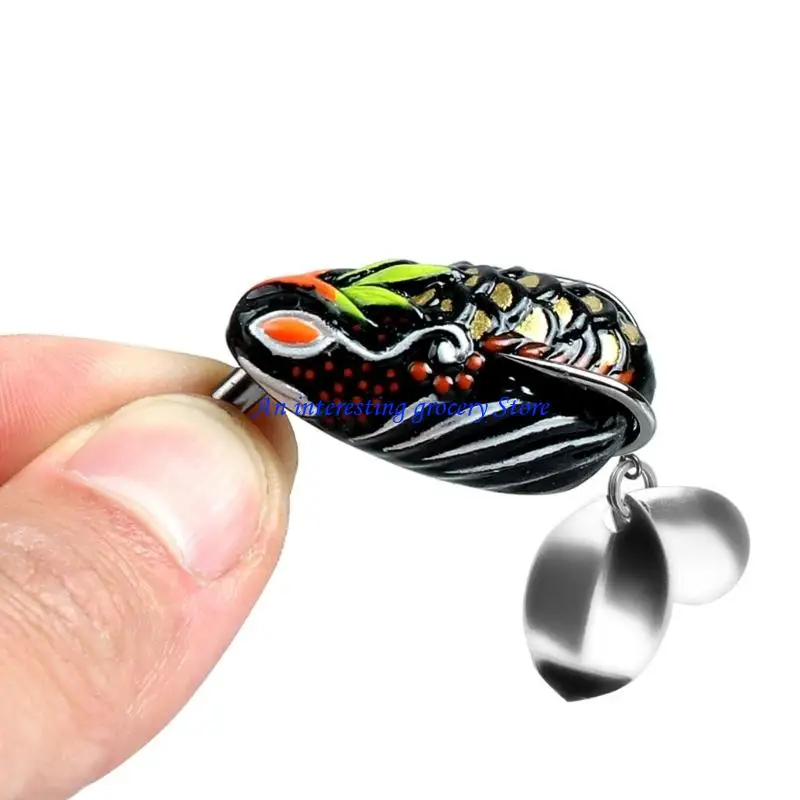 652D Doppel Propeller Bein Angeln Köder Bunte Swimbaits Große Füße Frösche Fisch Lockt Harte Künstliche Köder für Angeln – Detail 3