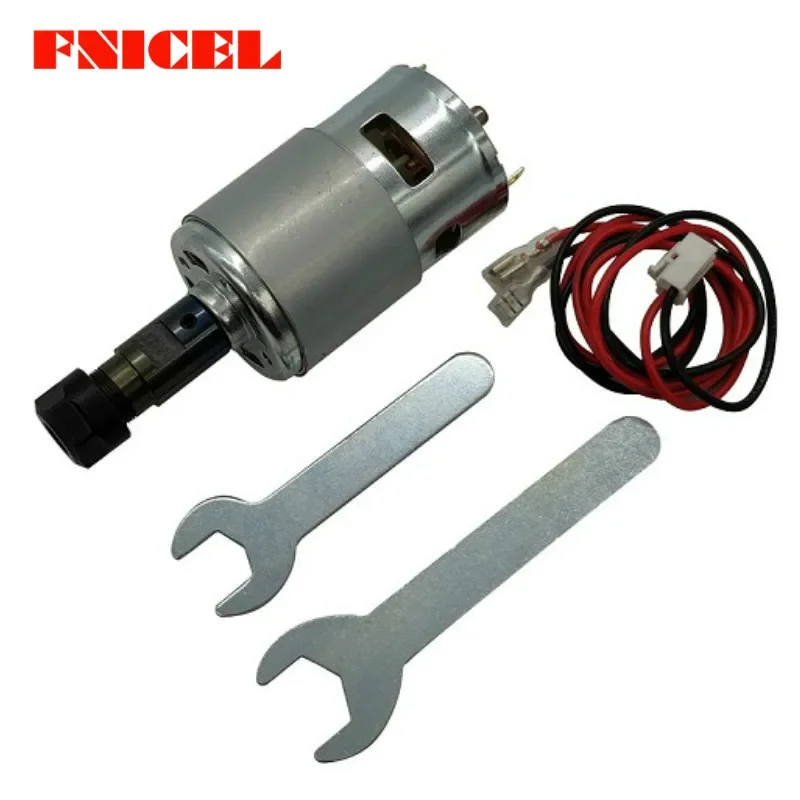 775 D/C Motor 12-36V 4000-12000RPM Engraving Machine Spindle  with ER11 Extension Rod for 1610/2417/3018 CNC Router