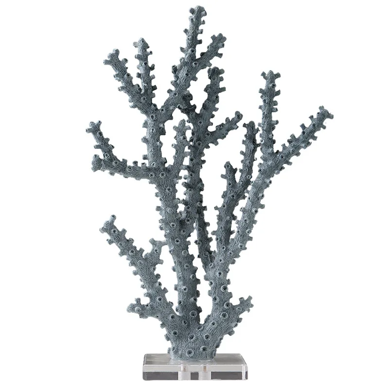 Simulated Coral Handicrafts Resin Sculpture Irregular Coral Tree Jadeite Decorative Figurines Home Decoration Accessories