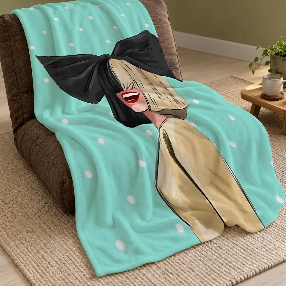 Singer S-Sia Furler Throw Double Sided Flannel Throw Blanket Soft Warm Washable Home Decor