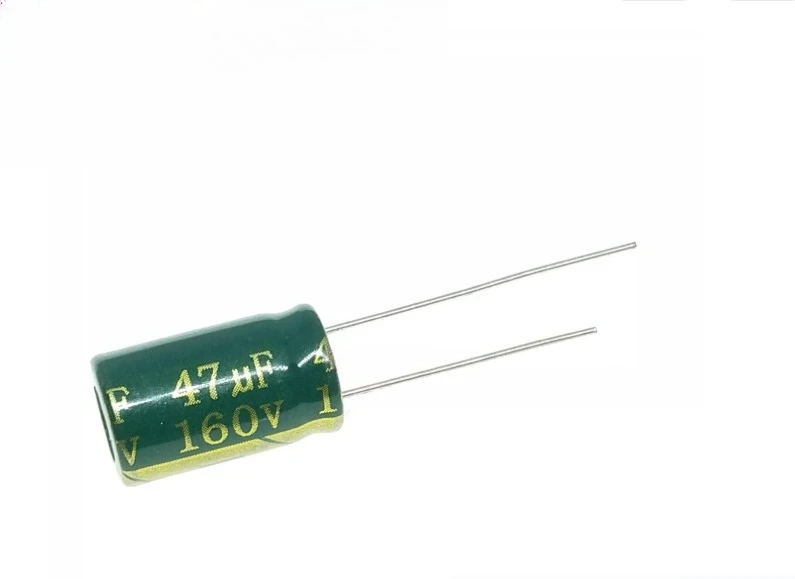 100pcs 160v47uf for jccon green gold high frequency low resistance switching power adapter inverter capacitor 10x17