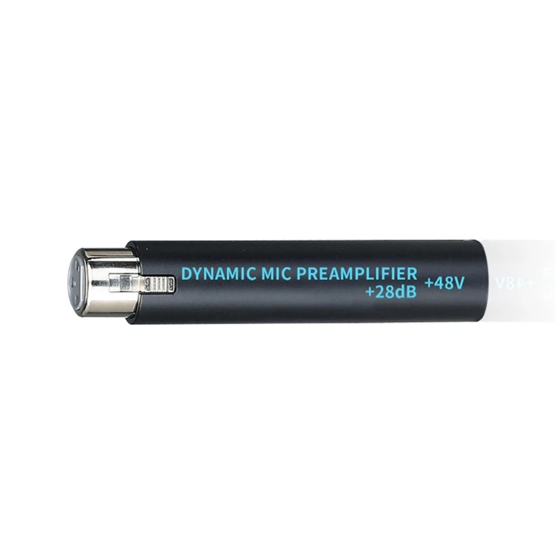 Dynamic Microphones Preamp with 28dB Gains, Active Microphones Boosters Preamplifier