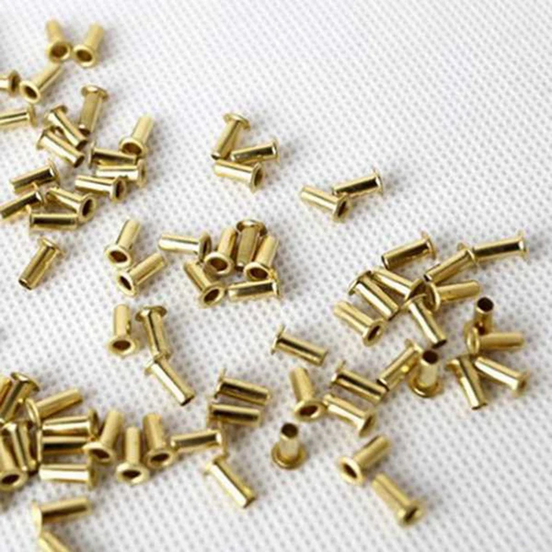XFDZ-100 Pcs Lyre Harp Tuning Pin Nails With 100 Pcs Rivets Set For Lyre Harp Small Harp Musical Stringed Instrument