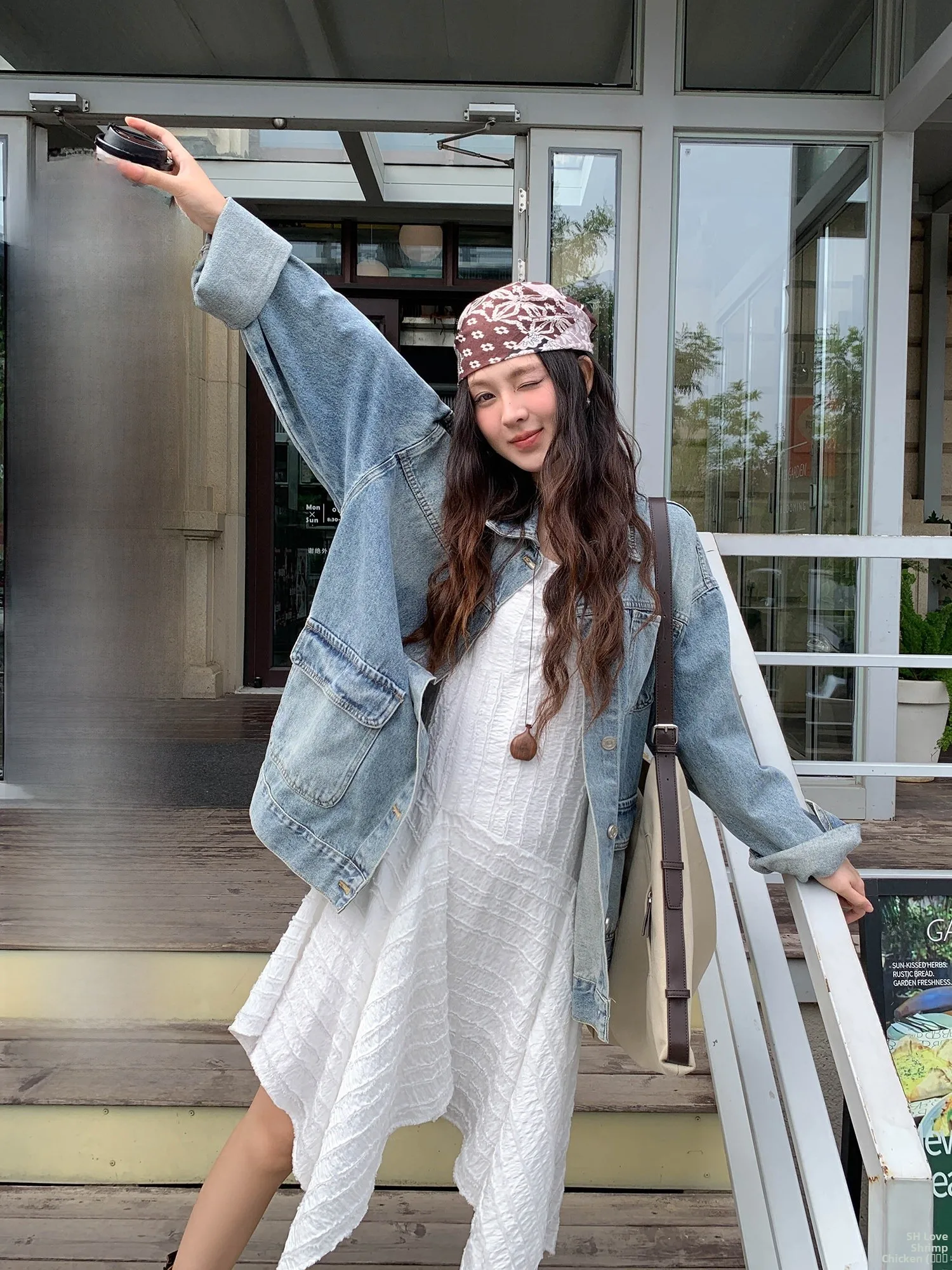 

Blue Denim Jaet Women's Casual Sle Korean Design Spring Winter New Faion Unique Attractive Top Cleanfit Loose Fit Long ...