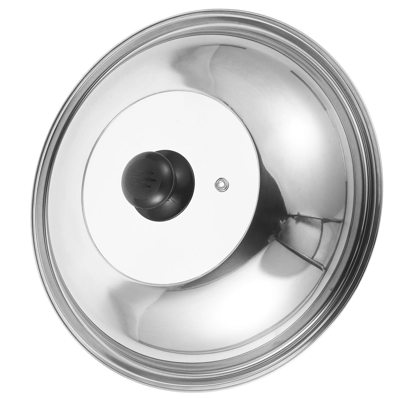 

Stainless Steel Pot Lid Clear Lids Cooking Frying Pan Splatter Guard Cover Large 32cm Skillet Kitchen Cookware