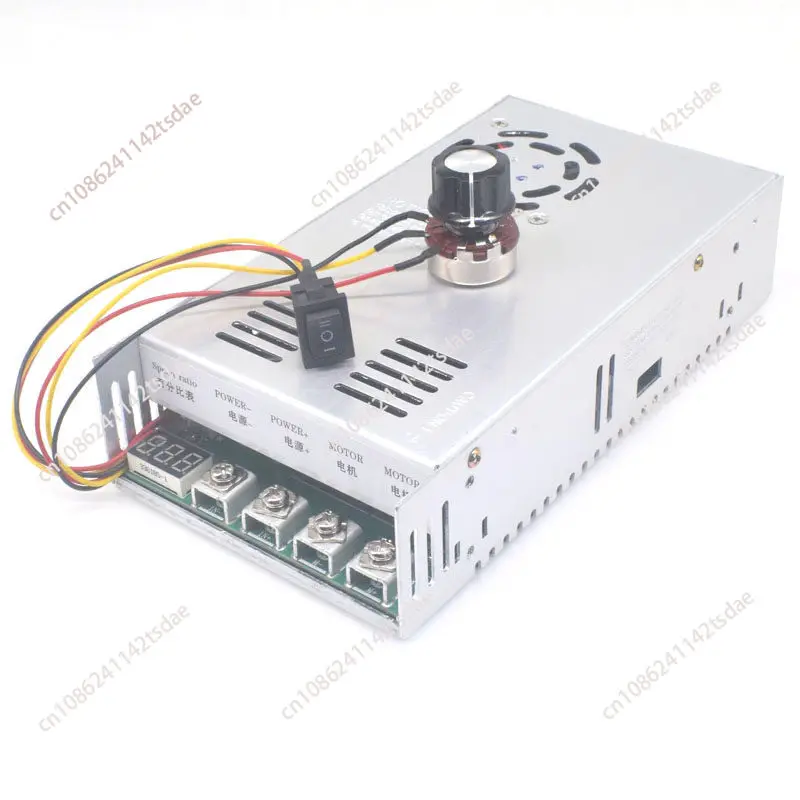 200A high current DC motor governor, forward rotation, reverse 12-48V motor controller, air cooling and heat dissipation