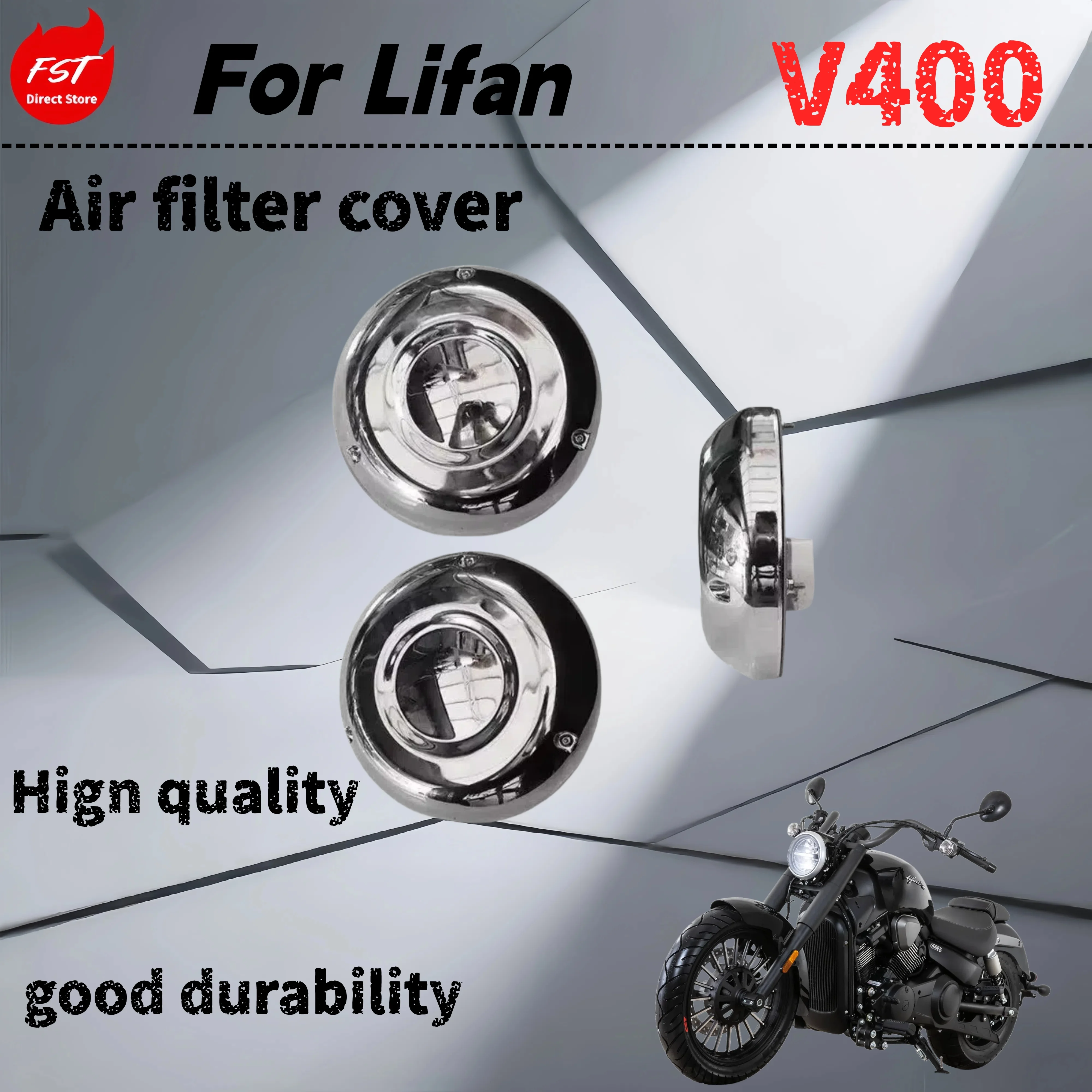 

For Jonway V400 air filter cover Lifan V400 Harley Fatboy air filter decorative cover filter modification accessories