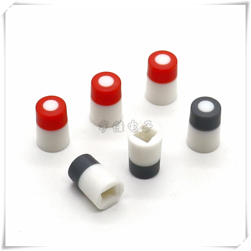 10PCS 7*10MM Plastic 2 Color Button Cap Light Touch Switch Cap Power Button Cap Self Locking Cap Square Hole 3.2MM