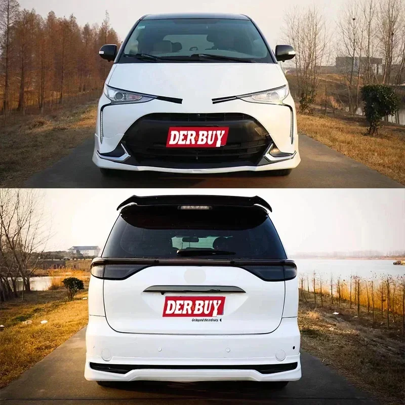 New style Car Accessories Body Kit for Toyota Estima 2006-2013 With Headlamps Front Lip Rear Side Skirts ABS Material Auto Body view 4