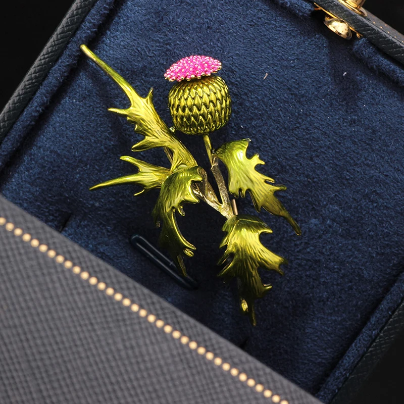 Delicate Pin Brooch Rhinestone Green Primrose Brooch For Women Small Fresh Coat Cardigan Corsage Suit Pins Jewelry Gifts