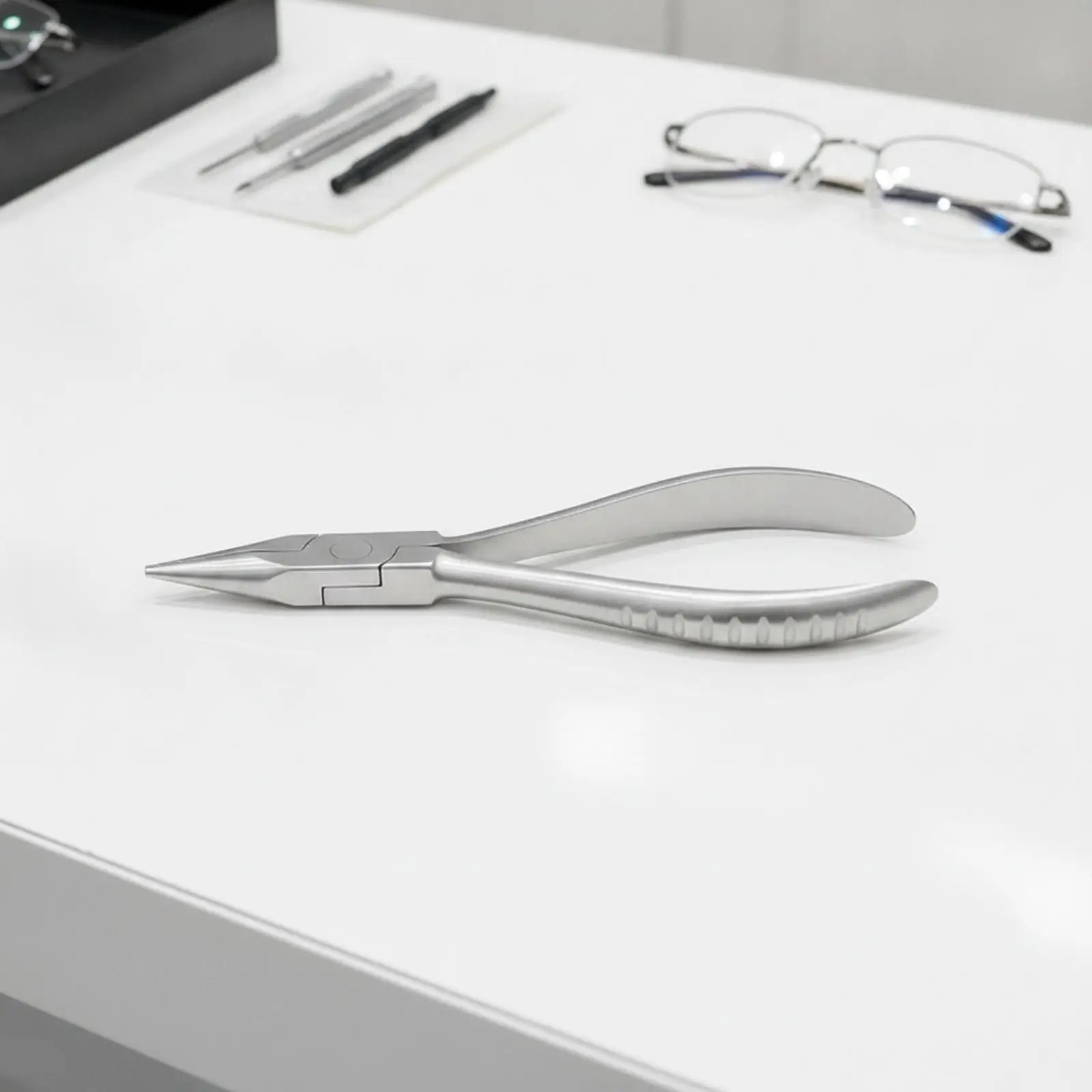 Heavy Duty Spectacle Repair Pliers Stainless Steel for Eyeglass Maintenance and Jewelry Crafting