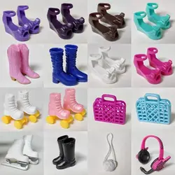 1/6 Doll Shoes High Heels Handbags Super Model 30cm Figure Doll Sandals Earphones 30cm Doll Casual Shoes Doll Boots Accessories