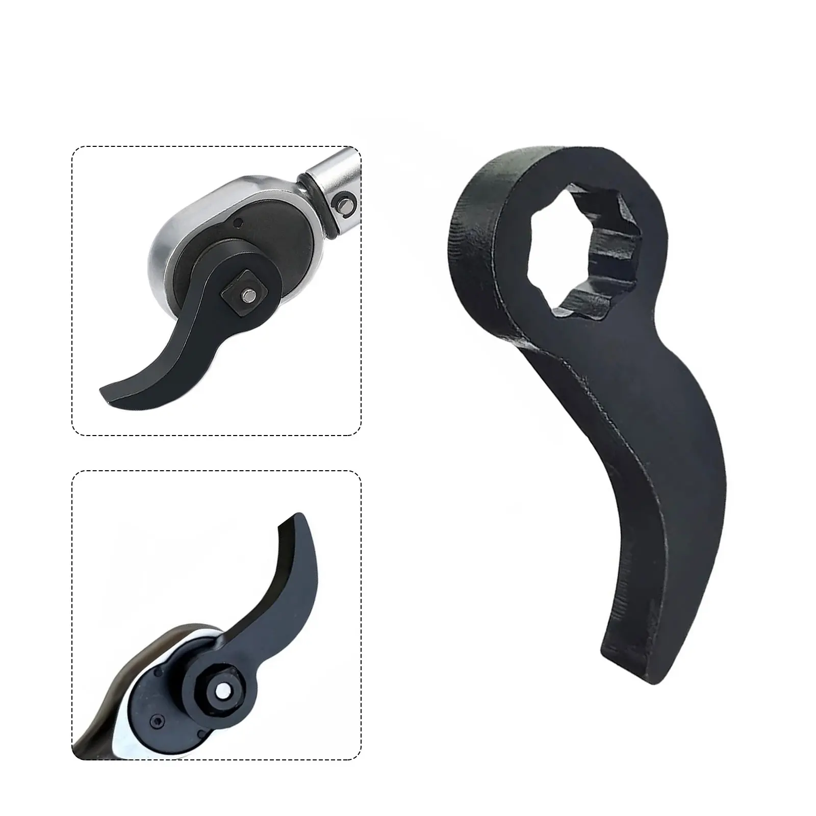 1pcs 3/8inch Crowbar Adapter Head Tool Removal Openend Wrench Extra-Strong Pry Bar Heavy Duty Crowbar Adapter Head Hand Tool