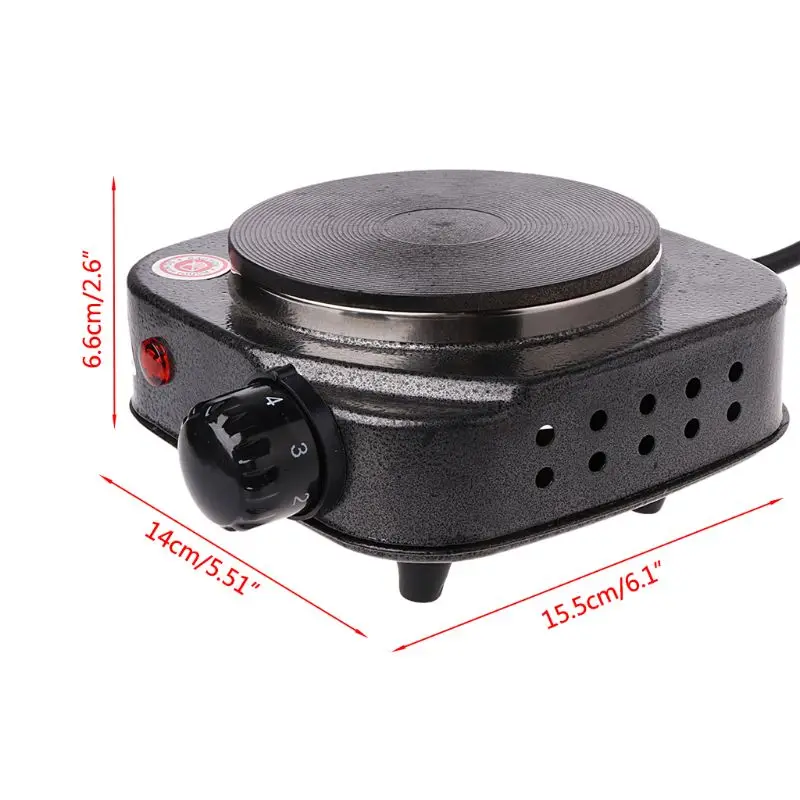 808F Mini Electric Stove Coffee Heater Plate 500W Multifunctional Home Appliance Kit