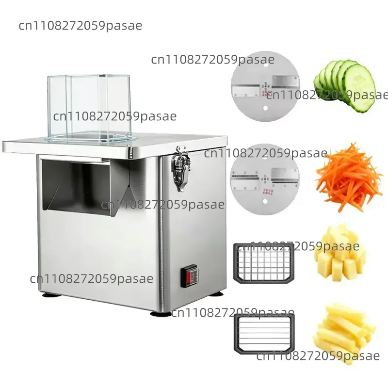 4 in 1 Food Processor with Motor 220V Stainless Steel Vegetable & Fruit Slicer Diced and Shredded Machine