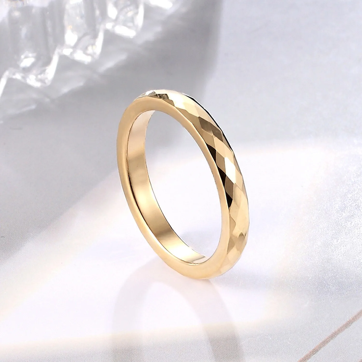 Tungsten Steel Luxury Couples Ring Tungsten Ring