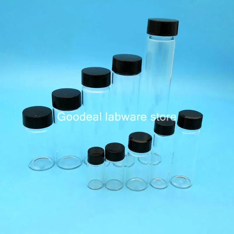 Lab 2ml To 60ml Clear Glass Sample Vial Laboratory Reagent Medicine Bottle for Chemical Experiment