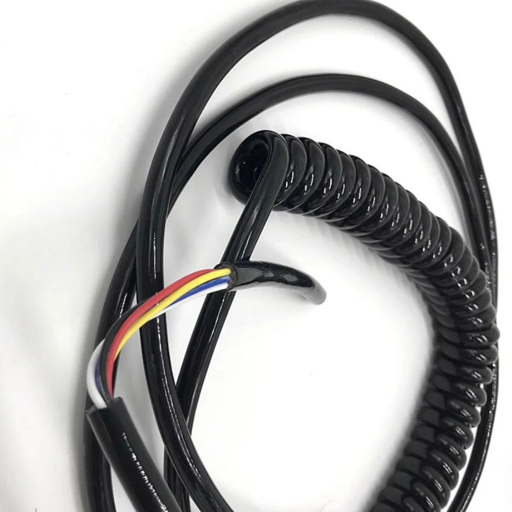 

5-Core 0.75mm² Copper Core Automotive Tailgate Push Button Power Cable High Elasticity Hydraulic Spring Wire Stretch-Resistant