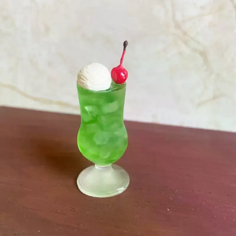 1 Stuks Poppenhuis Miniatuur Thee Winkel Honingdauw Soda Hami Meloen Ijs Cup Model Voor Poppenhuis Decor Kids Fantasiespel speelgoed Gift