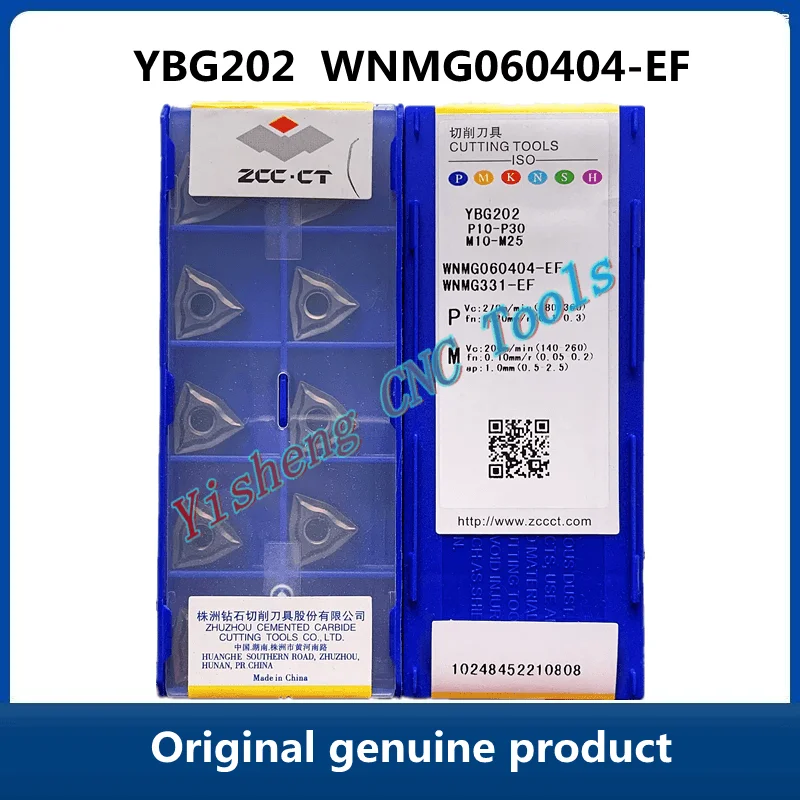 

ZCC CT diamond brand CNC alloy blade WNMG060404-EF YBG202 YBG205 Carbide Inserts