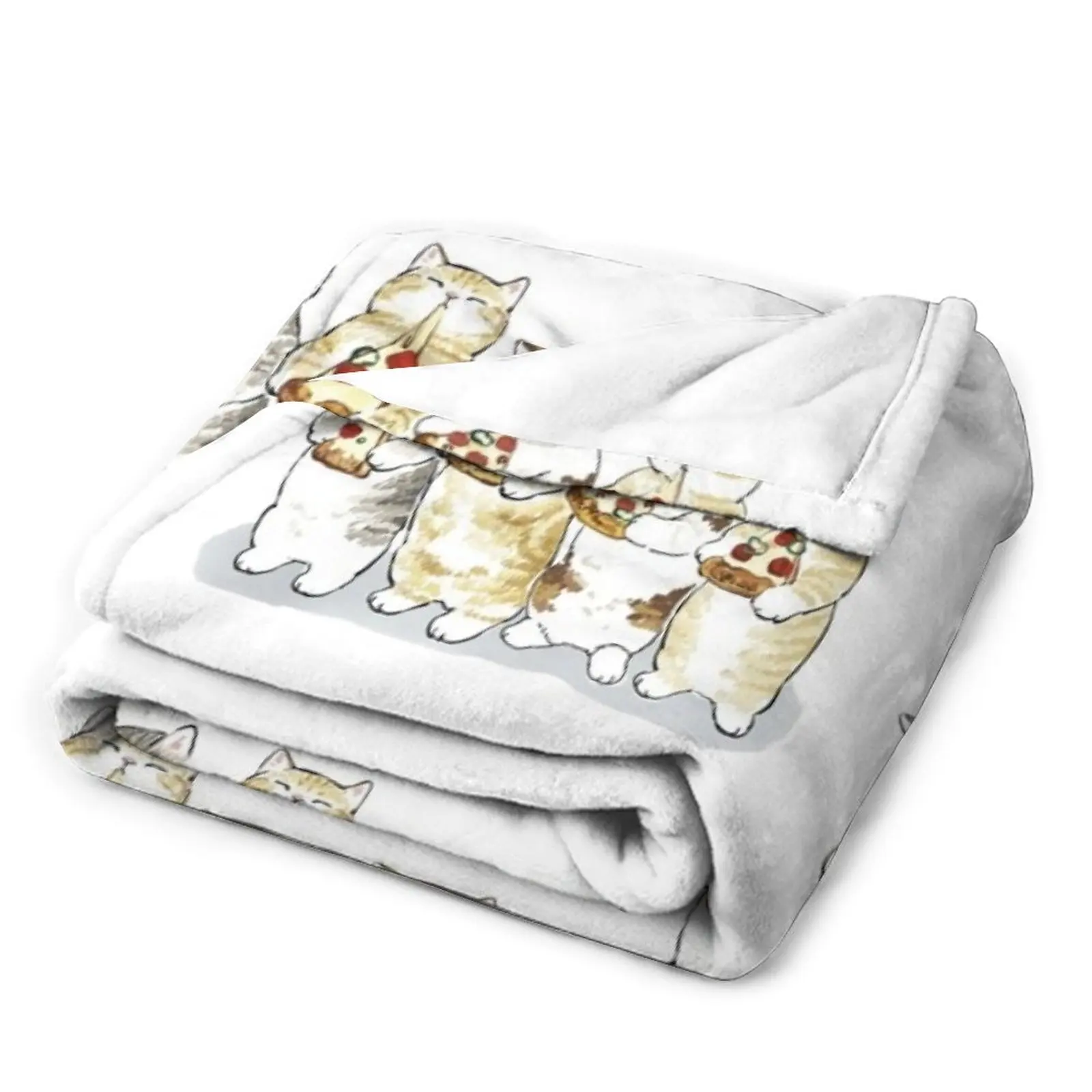 Mofu Sand kawaii drawings tshirt- mofu sand cute pizza huts sticker Throw Blanket Single Blanket Blanket Luxury