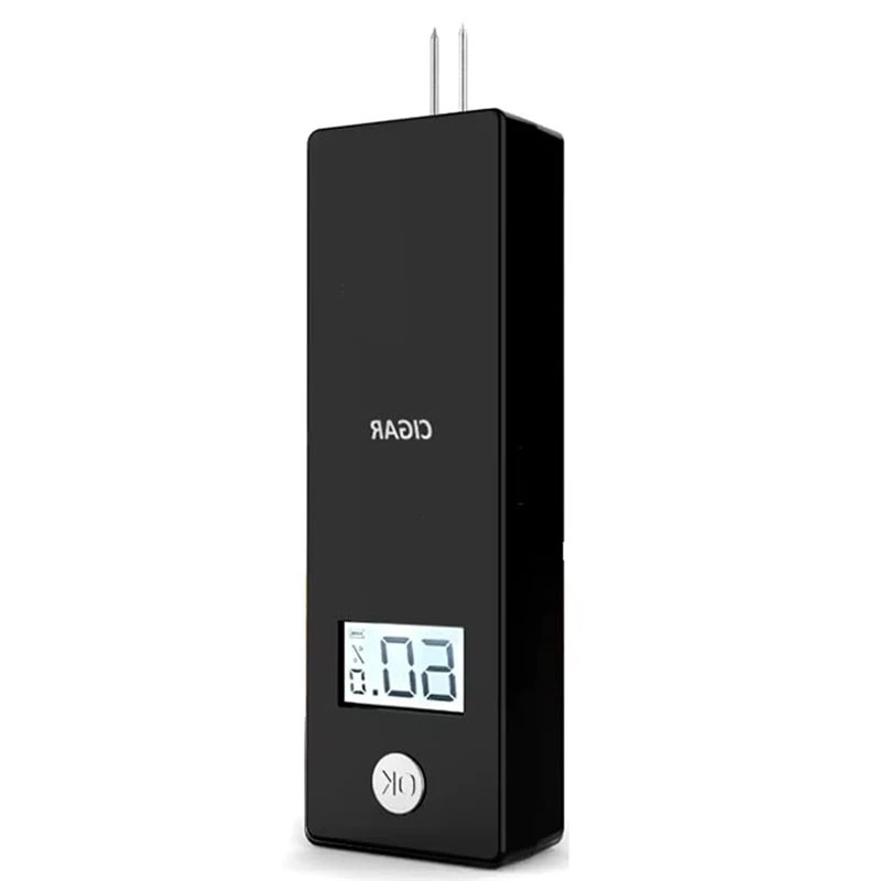 DT19-Digital Cigar Humidity Meter With LCD Needle Hygrometer For Humidors- Portable Electric Moisture Gauge Tester